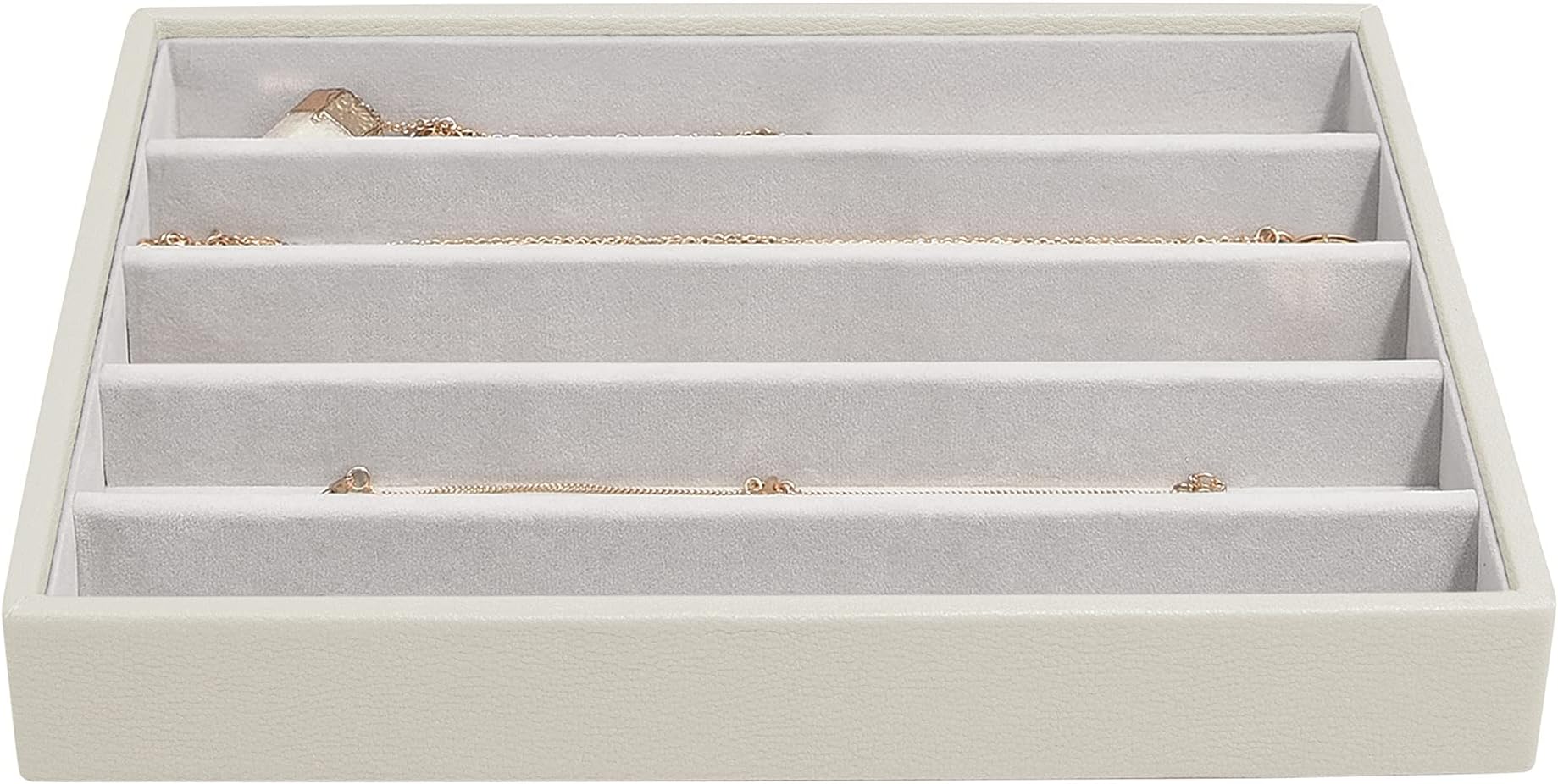Stackers Classic 5 Compartment Necklace Layer Oatmeal