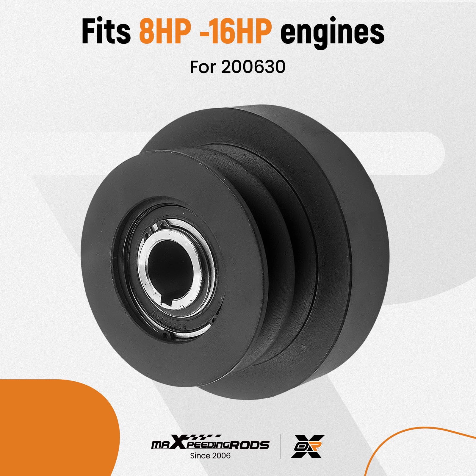 maXpeedingrods Embrague de polea centrífuga de 25,4 mm de diámetro de 1 pulgada 8-16 HP para ATV, LTV, Go Karts 200630 | Para LTV, para Go Karts, para tres ruedas 200630