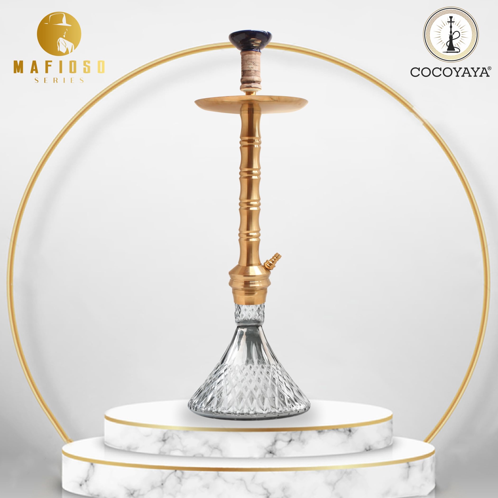 COCOYAYA Mafioso Series Rizzi Hookah Golden with Bag : Amazon.in