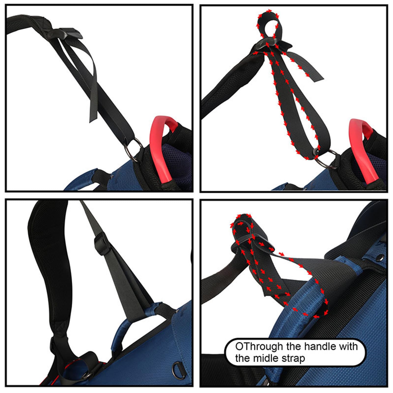 Bequemer Golftaschen Schultergurt Verstellbare Doppelte Schultergurte Rucksack Tragegurt Golftaschen Zubehör Golftaschen Schultergurt Bequem