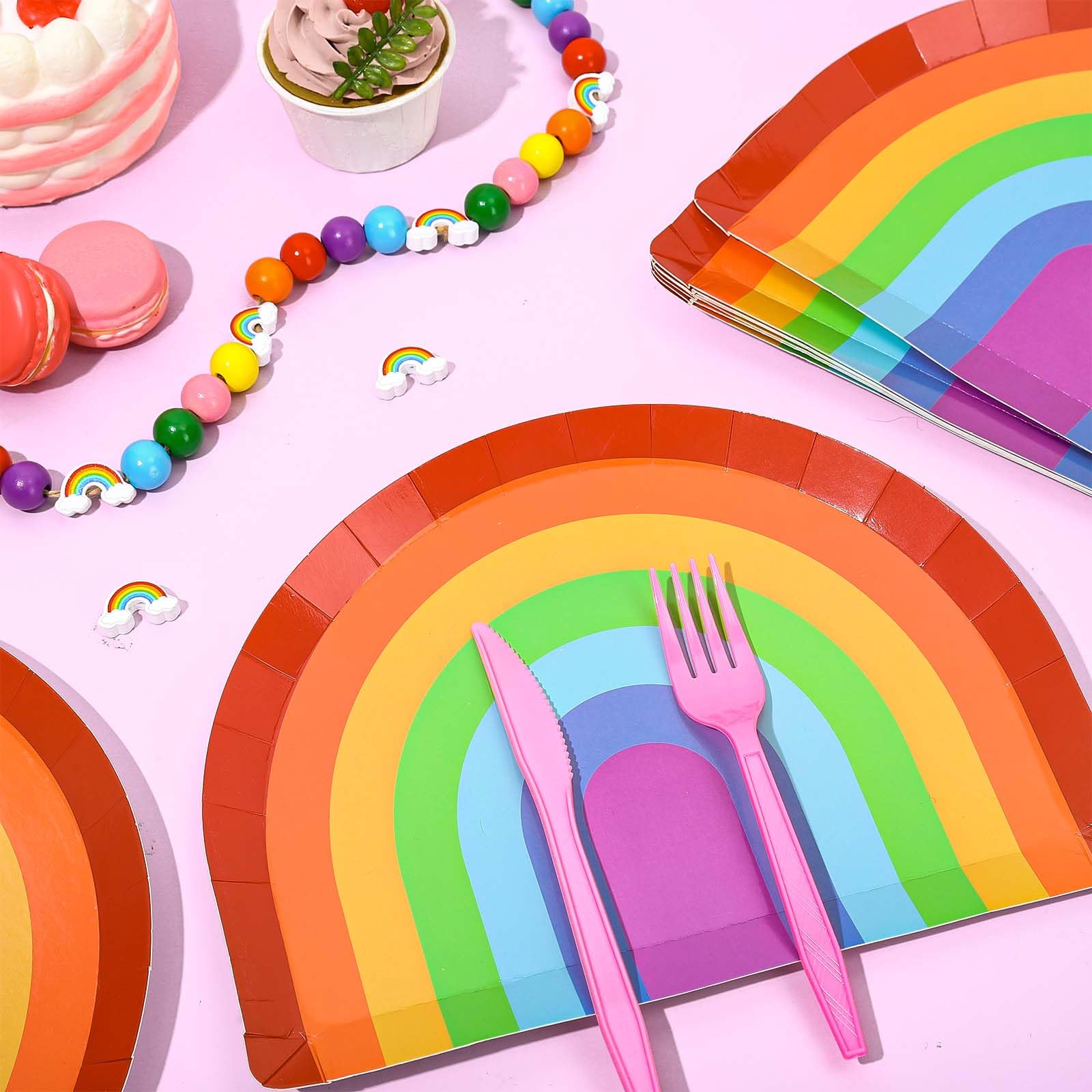 Amazon.com: JarThenaAMCS 24Pcs Rainbow Paper Plates Gay Pride Day