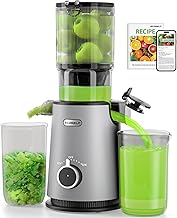 Cold Press Juicer - Wide Mouth Feed Chute with Self Feeding Design - Slo...