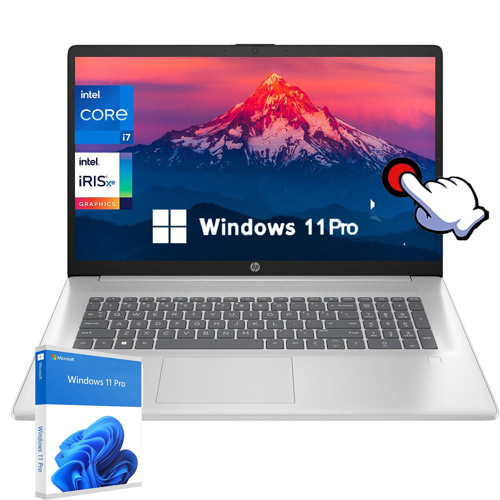 Amazon.com: HP 17 Touchscreen Laptop Computer - 17.3