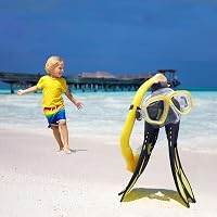 HH HHAO SPORT Gyerek Snorkel Szett 180° Panoráma Búvármaszk Úszóuszony Száraz Légcső 2