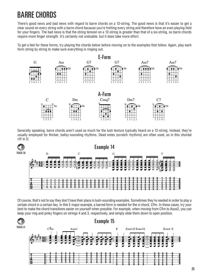 Hal Leonard 12-String Guitar Method - Learn Acoustic and Electric Guitar | Beginner and Intermediate Guide with Chords, Fingerpicking, Tuning, and 50 Song Excerpts | Includes Online Audio Tracks - Image 6