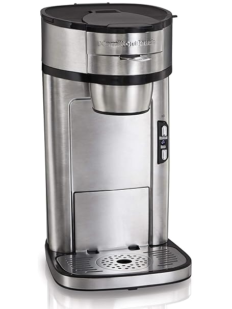 Hamilton Beach Single Serve Scoop Coffee Maker, Stainless Steel (49981) (Discontinued)