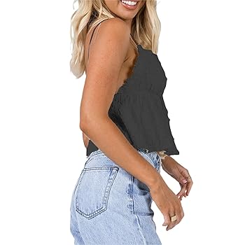 Mxiqqpltky Women Y2K Ruched Camisole Sleeveless Spaghetti