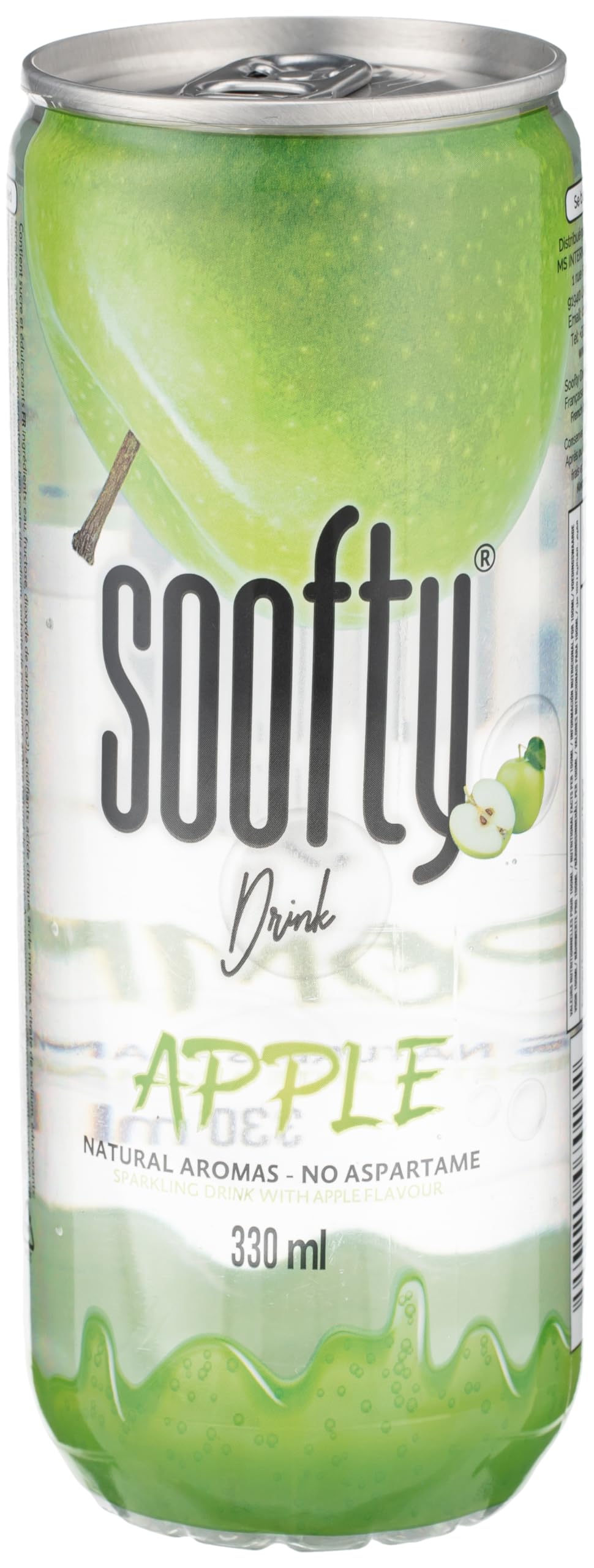 SooftyPomme Apple Flavor Drink 330ml – Refreshing Fruity Sparkling Beverage – Juicy Green Apple Taste – Non-Alcoholic Soft Drink – Perfect for Any Occasion