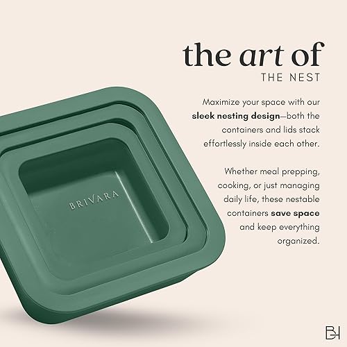 Miniatura 6 de Recipiente de almacenamiento de alimentos de vidrio recubierto de cerámica  Sin PTFE, PFOA, PFAS y BPA  Recipiente reutilizable no tóxico para