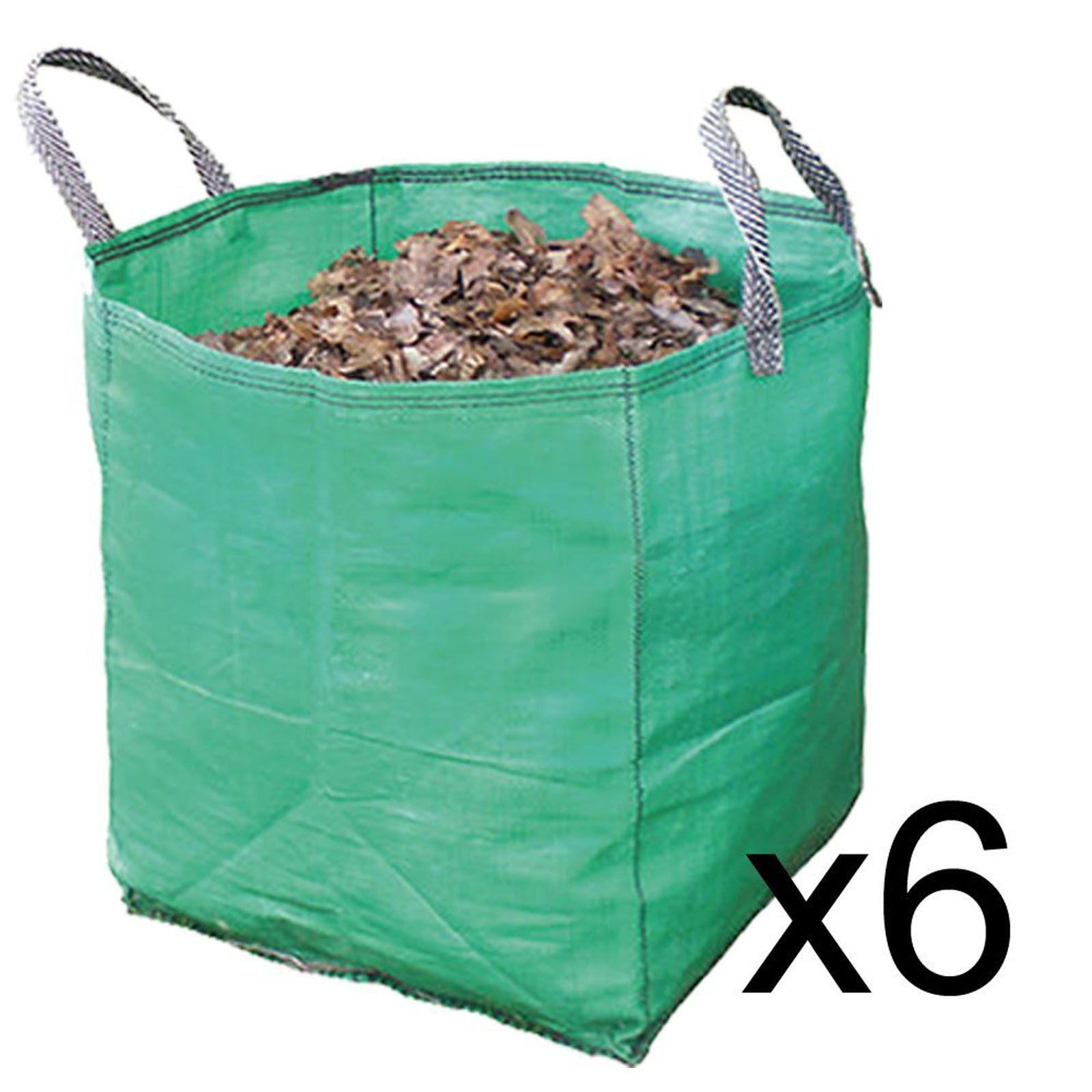 spares2go Builders Heavy Duty Schutt Sack Abfallbeutel (120 Liter, 6 Stück)