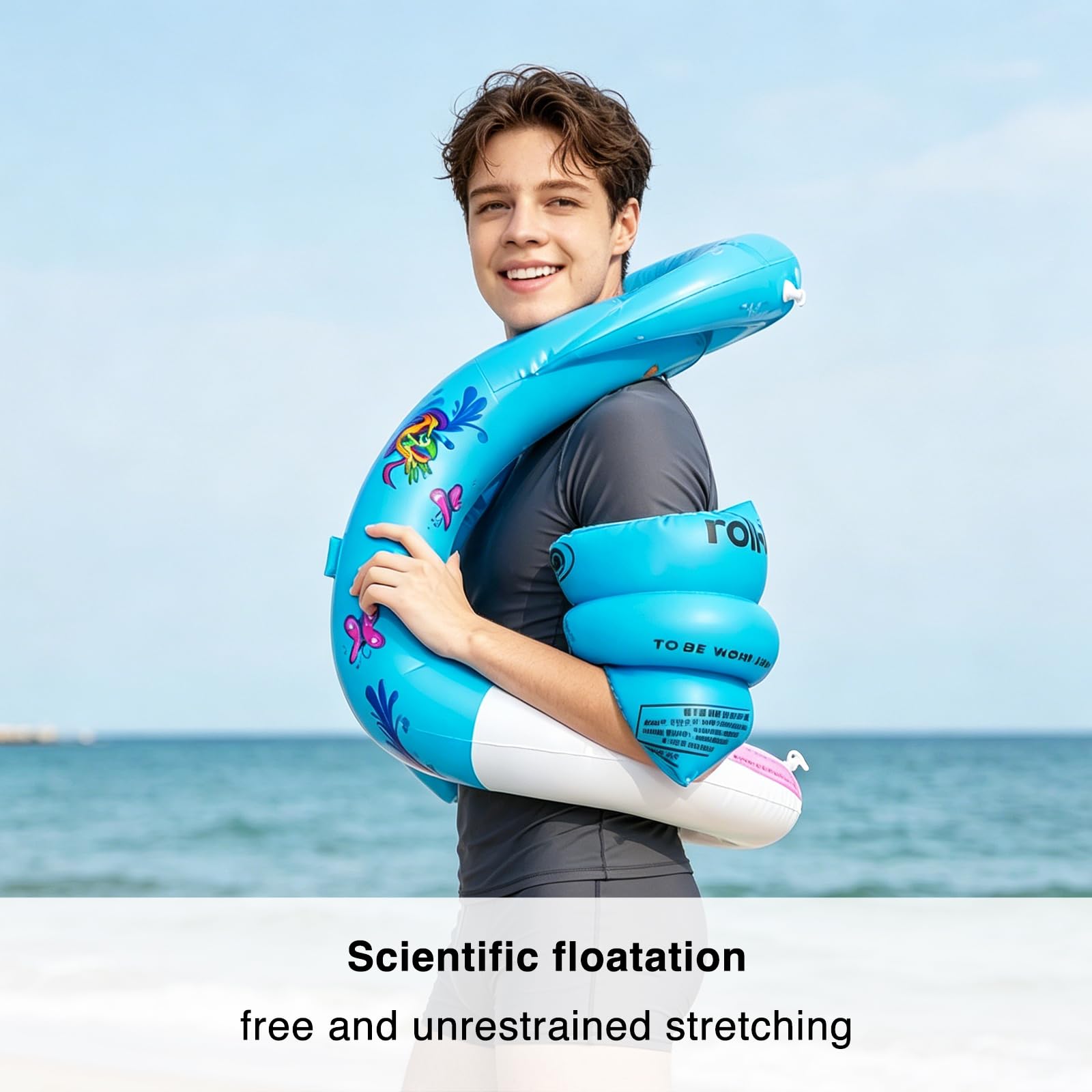 Schwimmjacke Es kann wie ein Rucksack am Körper getragen werden und eignet Sich zum Schwimmenlernen.