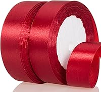 Vista 26 de ATRBB Cinta de satén verde menta de 1 1/2 pulgadas, cinta de tela sólida de 50 yardas para envolver regalos, ramos, bodas y decoración del hogar, 25