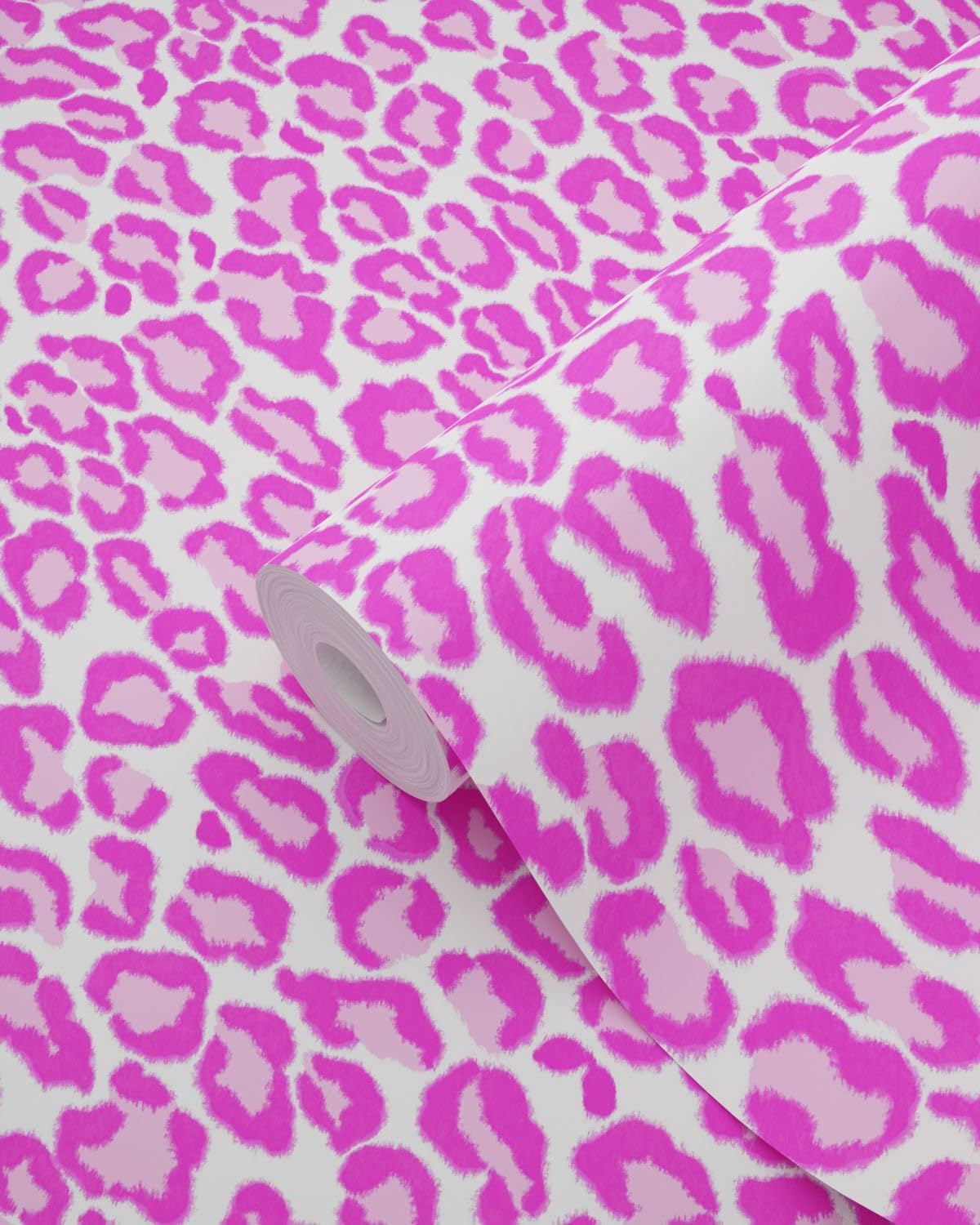 papier peint léopards rose 53 cm x 10.05 m - ESTAhome