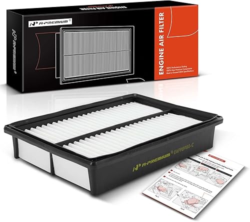 A-Premium Filtro de aire de motor compatible con Mazda 3 2004-2013, 3 Sport 2009-2013, 5 2006-2010 2012-2017, 2.0L 2.3L 2.5L