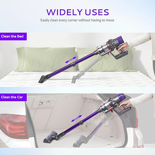 Miniatura 4 de Varita de extensión compatible con Dyson V7 V8 V10 V11 V15 accesorios de aspiradora inalámbrica, varita de liberación rápida, ahorro de espacio,