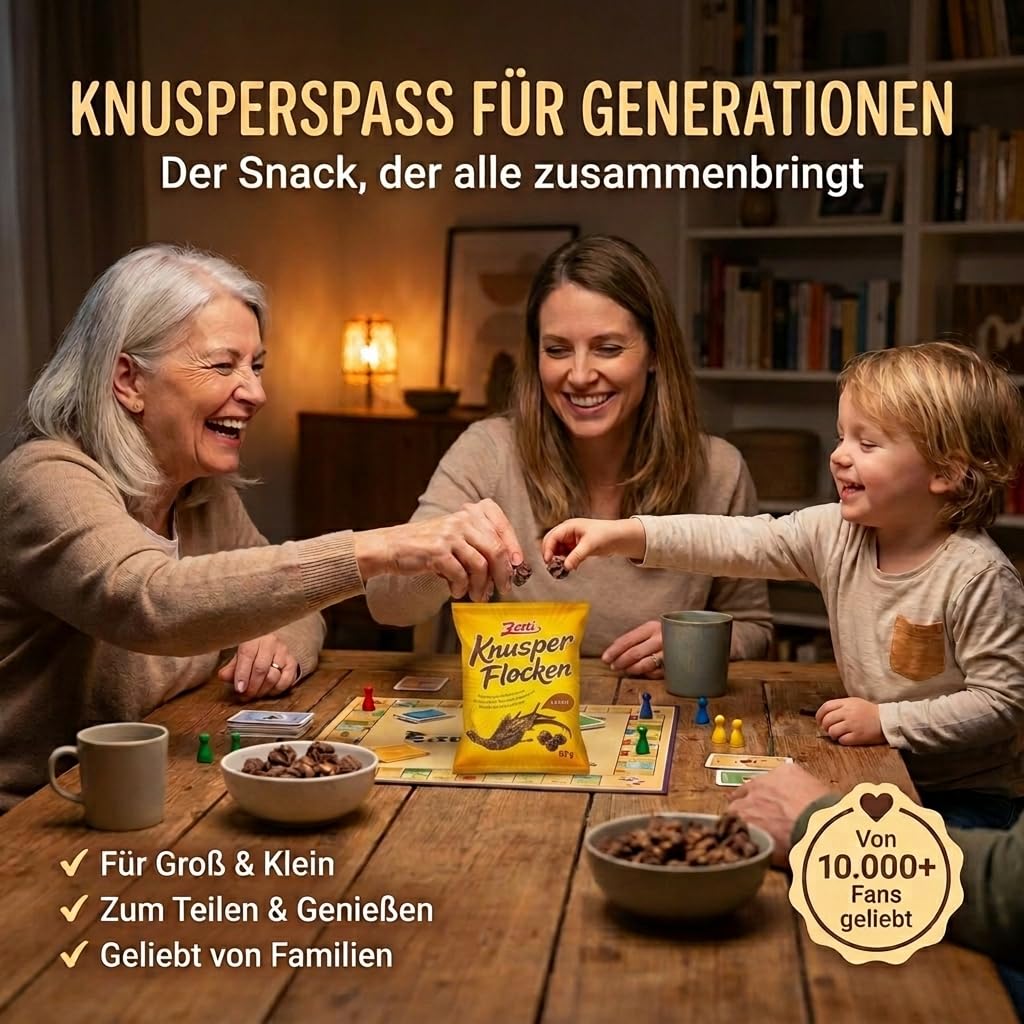 Zetti 24x Knusperflocken 130g – Zarte Vollmilchschokolade mit knusprigen Cornflakes & originalem Geschmack – Nostalgischer Schokosnack