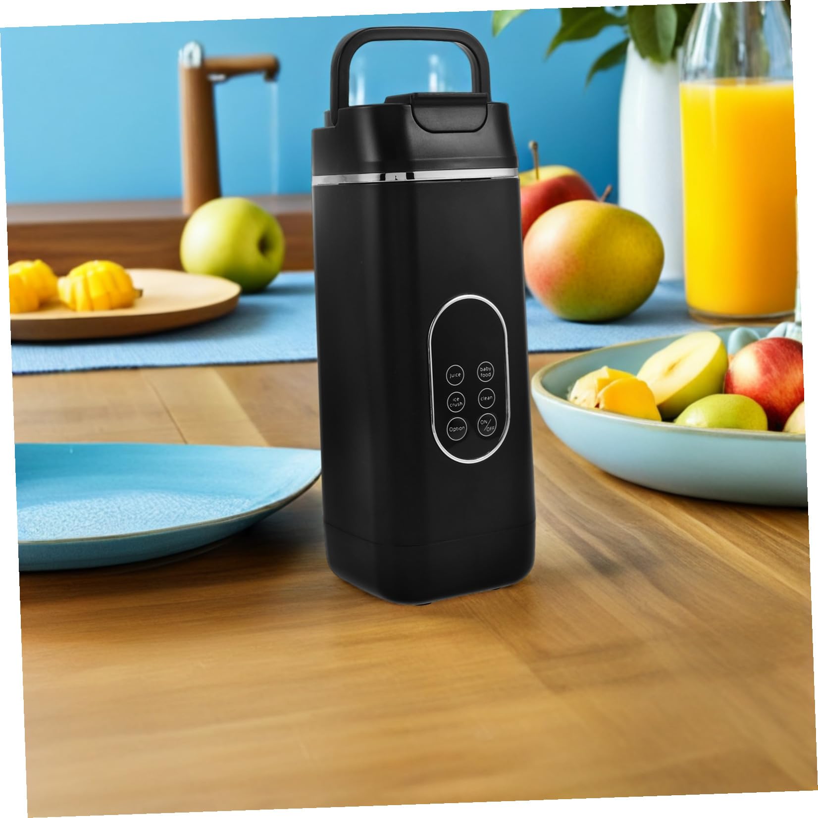 ABOOFAN Frullatore Portatile 420ml con 12 Lame in Plastico, Ricaricabile USB Type-c, Potente 50w per Spremitura Elettrica e Triturazione Ghiaccio, per Smoothie e Proteine
