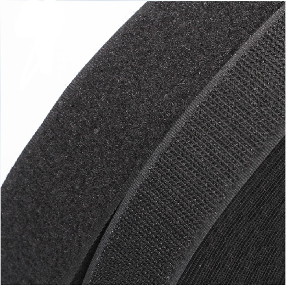 5 Yards 3/4" Black Sew On Fastener Tape Hook & Loop Tape Cable tape