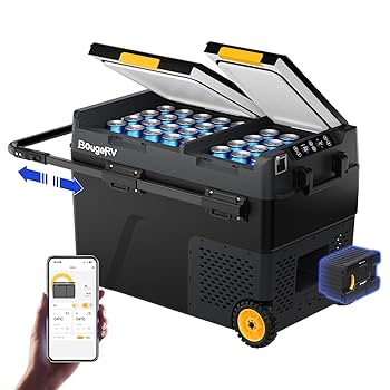 BougeRV ポータブル冷蔵庫　50L Amazon.co.jp: BougeRV ポータブル冷蔵庫 車載冷蔵庫 大容量 50L