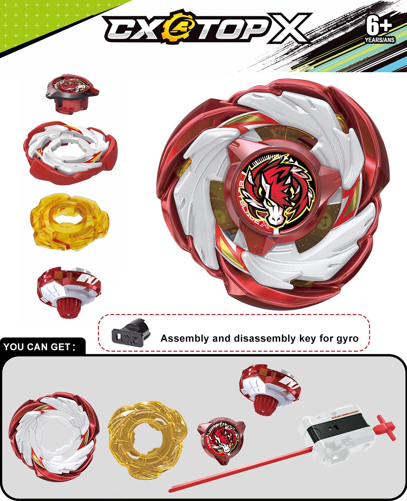 Amazon.com: DESAMVAP Bey X CX-07 Starter Pegasus Blast ATR and CX