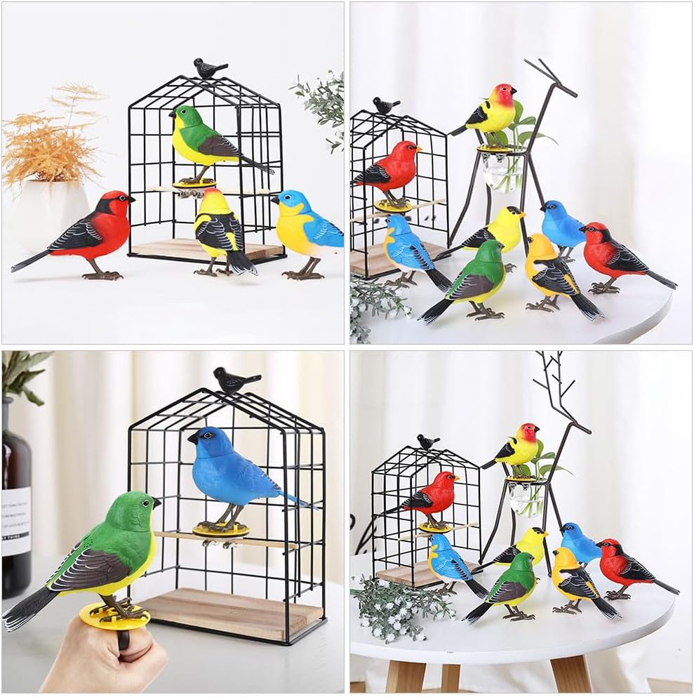 UPKOCH Electric Bird Singing Toy with Motion Sensor, Interactive Plastic Bird Plaything for Kids, Finger Clip Stimulation Toy for Indoor and Outdoor Play
