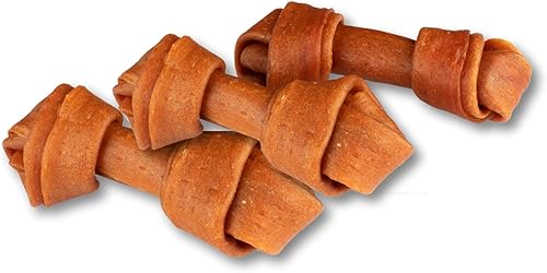 Ultra Chewy Huesos anudados con tendón de pavo para perros, de alta calidad, totalmente natural, hipoalergénico, de larga duración, fácil de