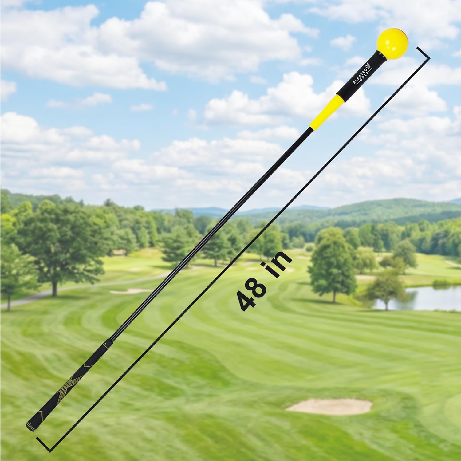 Fitvids Golf Swing Training Aid Golf Swing Trainer Golf Practice Warm-Up Stick for Strength Flexibility and Tempo Training