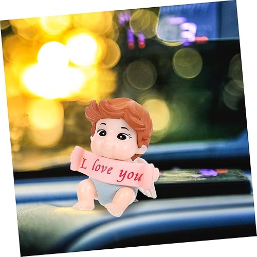 Miniatura 2 de 4 piezas de Cupido Pareja Miniaturas, Decoración de Jardín Miniatura, Figuritas Coleccionables, Cupido Jardín Miniatura Mesa Pastel Ornamento de