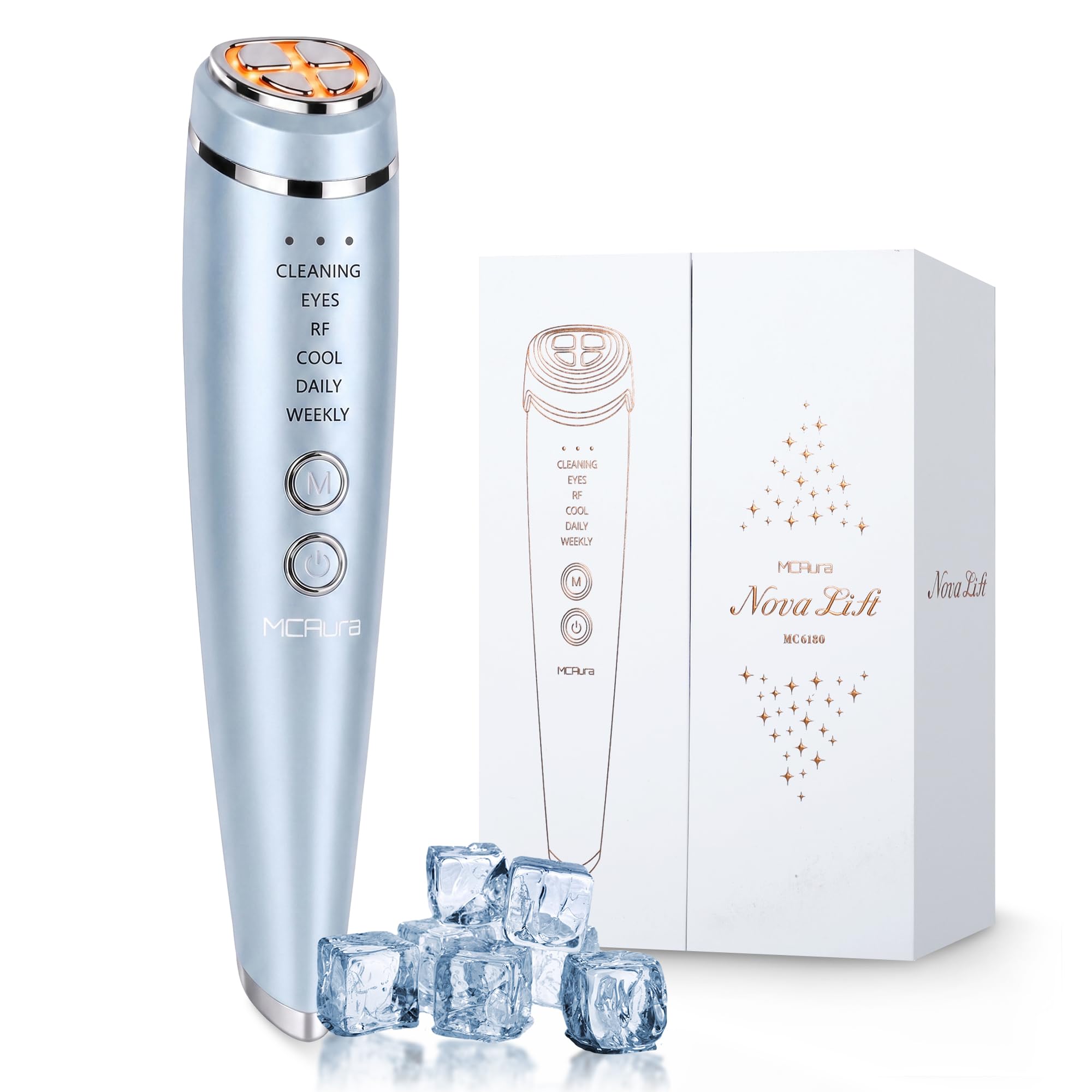 Amazon.co.jp: MCAura 美顔器 1台15役 RF EMS MC 温冷 超音波振動 毛穴