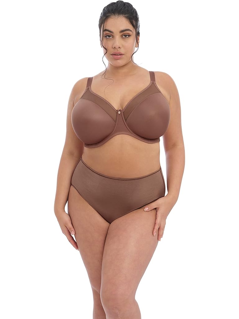Olive elomi Smooth Underwire Molded Bra