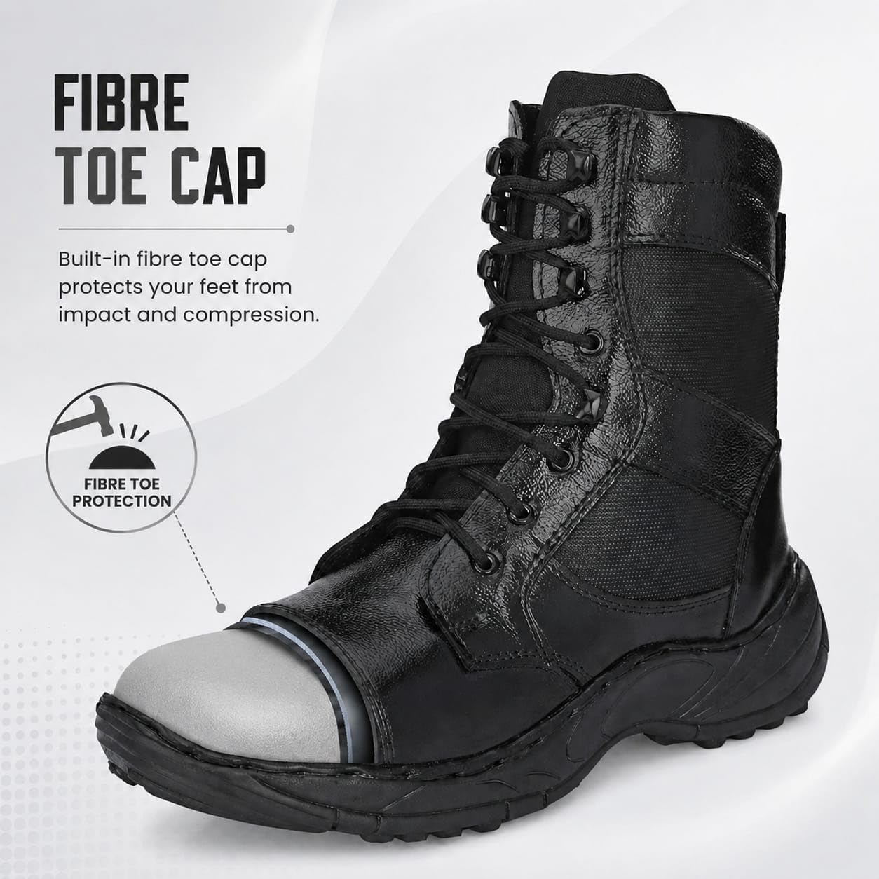 STONIX® PARABOOT-L1 Waterproof Leather Fiber Toe Safety Boots