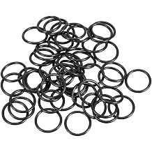 uxcell Nitrile Rubber O-Rings 15mm OD 12mm ID 1.5mm Width, Metric Sealing Gasket for Automotive Machine Plumbing, Pack of 50