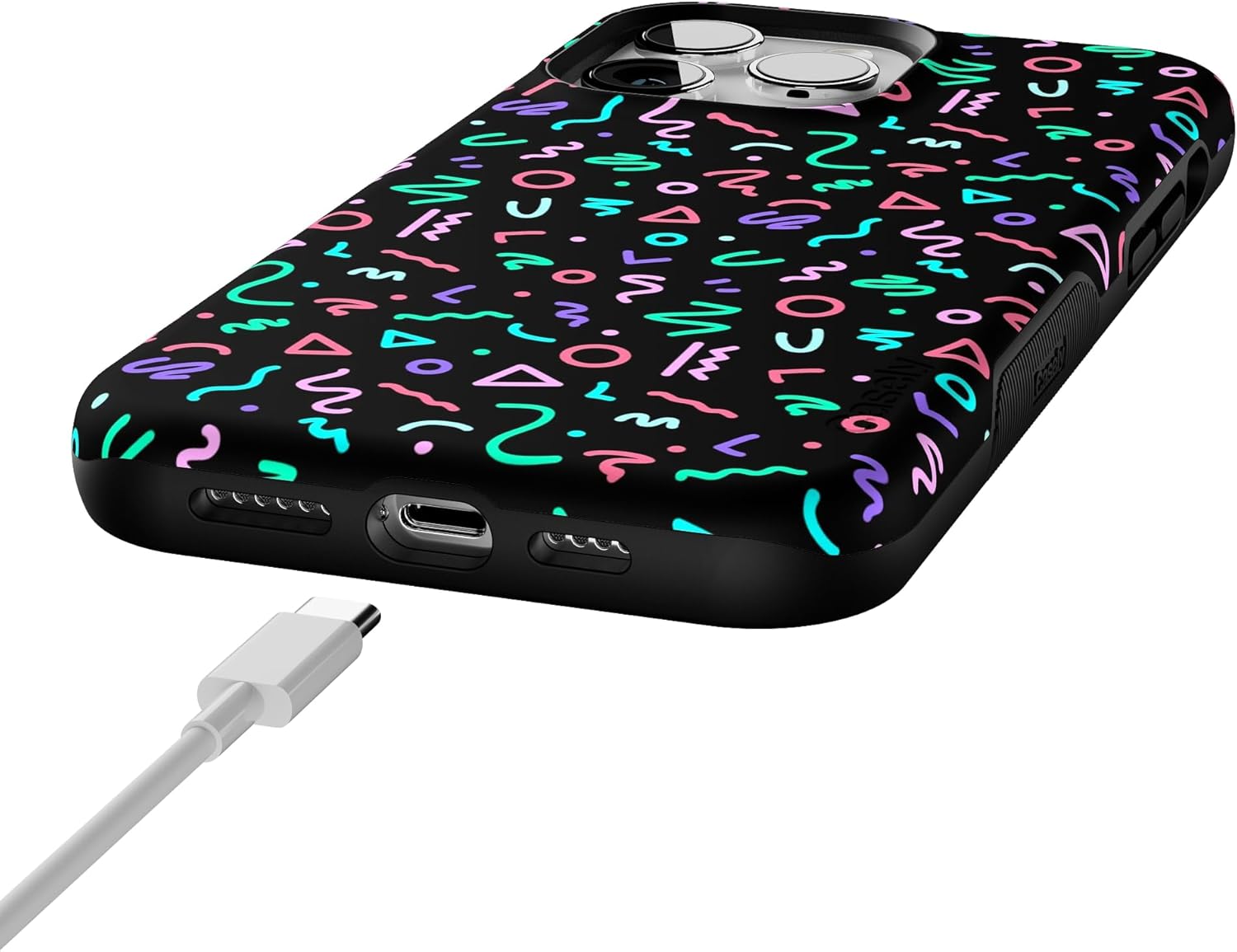 Casely iPhone 14 Pro Max Case | Always Vibing | Retro | Bold Protective Design | Compatible with MagSafe