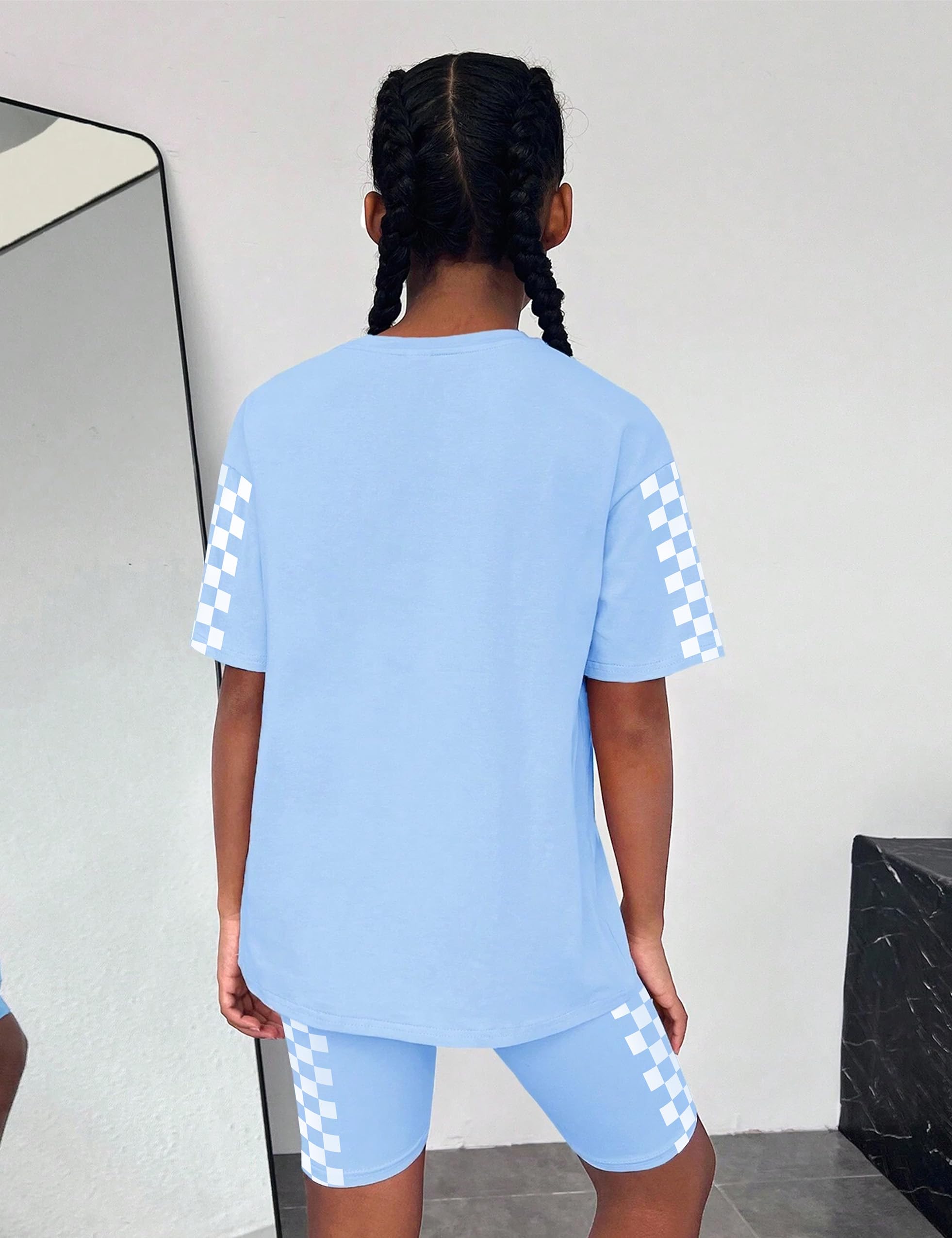 CRISONE Conjunto de 2 piezas para niñas, ropa de verano para niñas y pantalones de camuflaje