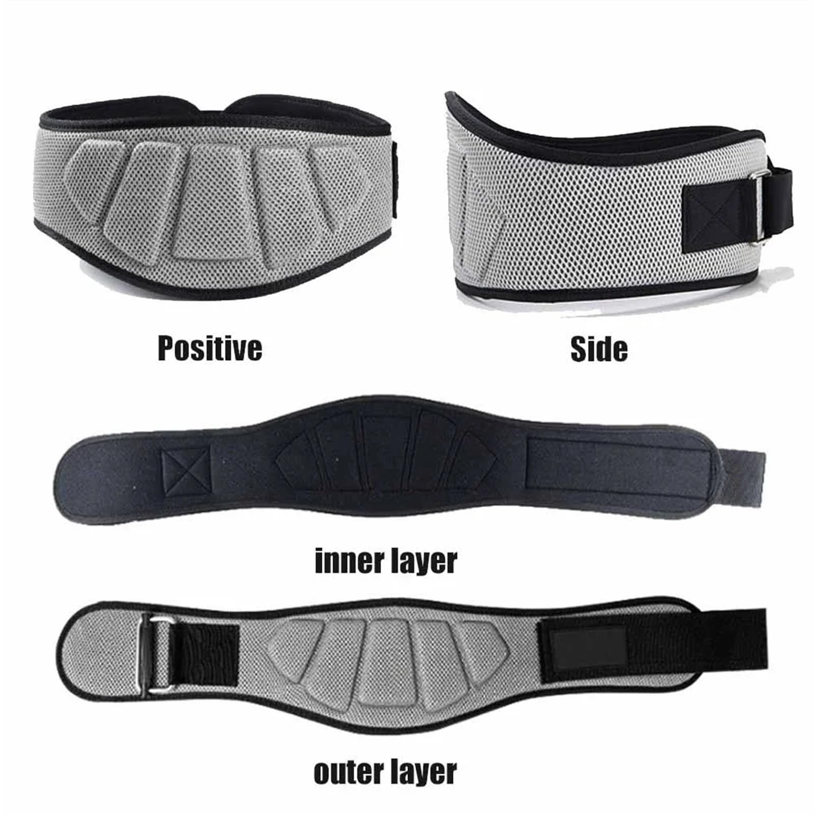 Cinturon Lumbar Gimnasio Deportes Fitness Levantamiento de pesas Cinturones Entrenamiento en el gimnasio Soporte lumbar for la espalda Levantamiento de pesas Entrenamiento de fuerza Sentadillas Levant