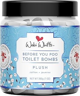 Fizzing Toilet Bombs – Plush | Natural Bathroom Deodorizer | Odor Eliminator Tablets For Freshness & Cleanliness | Eco-Friendly Septic Safe Tablets | 60 Count |