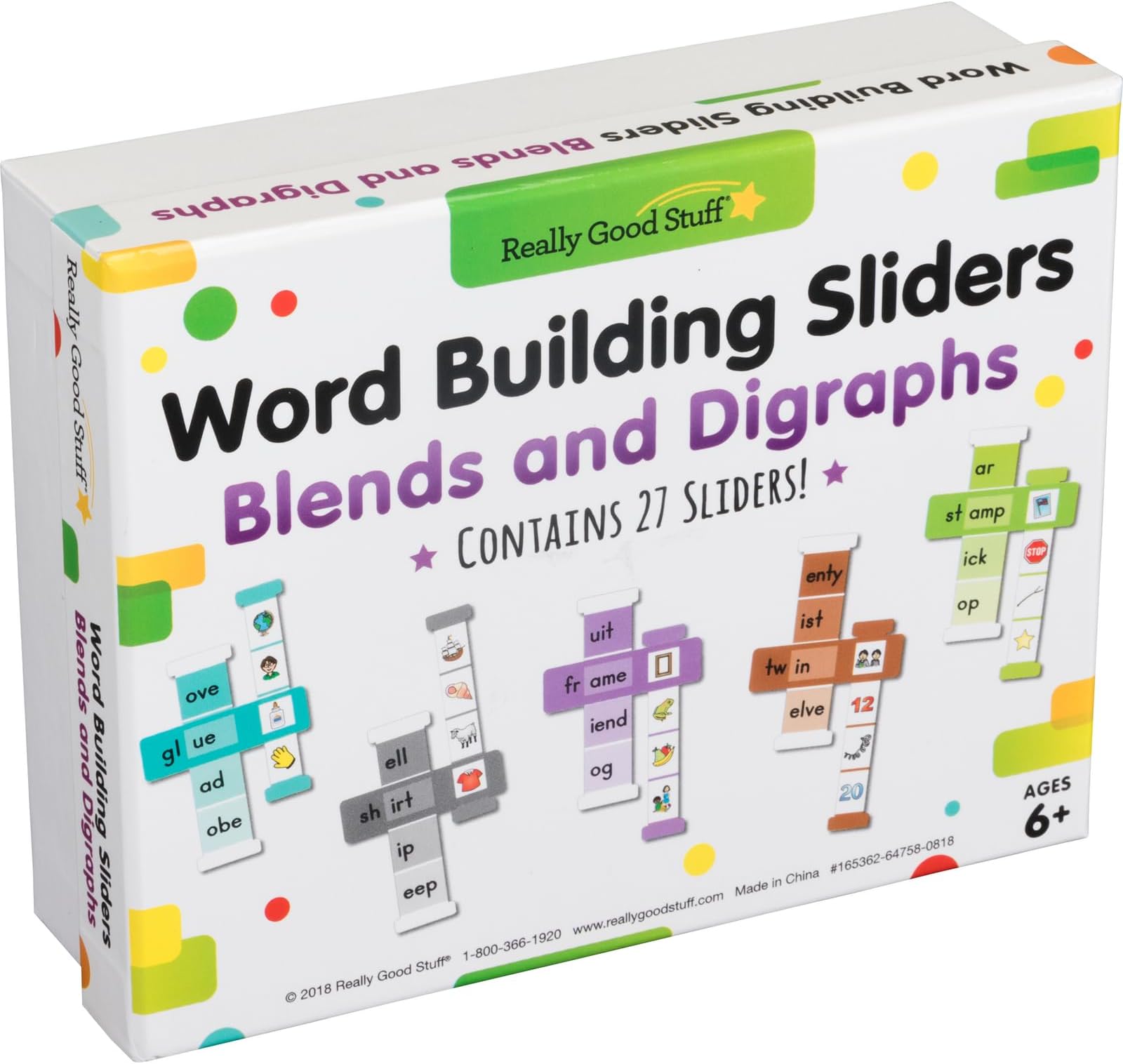 - Really Good Stuff Word Building Sliders - Blends and Digraphs - Set of 27 l Phonics l ELA Learning Essentials l Gr 1-2
