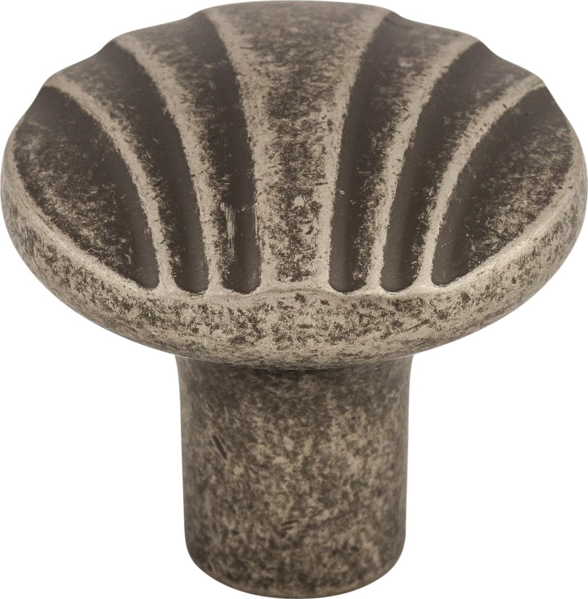 Top Knobs Victoria Falls & Sydney 1 1/4" Diameter Round Knob, Pewter Antique