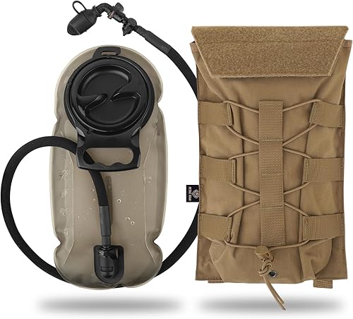 Vista 23 de PETAC GEAR 1.5L / 3L Mochila de hidratación táctica, bolsa de transporte Molle para mochila de día de 50 oz / 100 oz, mochila de agua con bolsa de MC