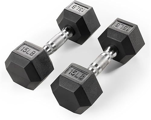MARCY Rubber Hex Dumbbell