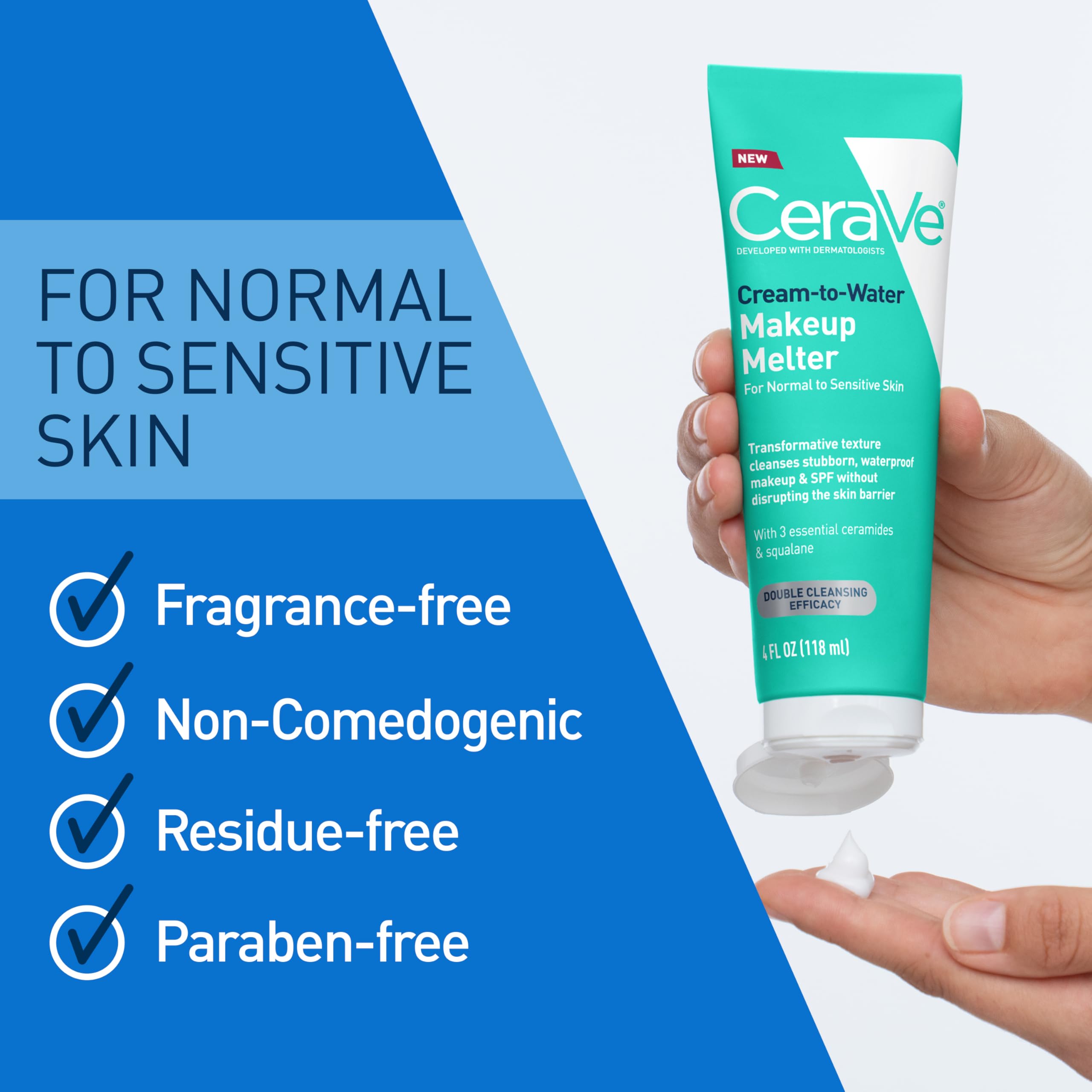 CeraVe Makeup Melter: Cream to Water Cleanser -7 CeraVe Makeup Melter: Cream to Water Cleanser -7
