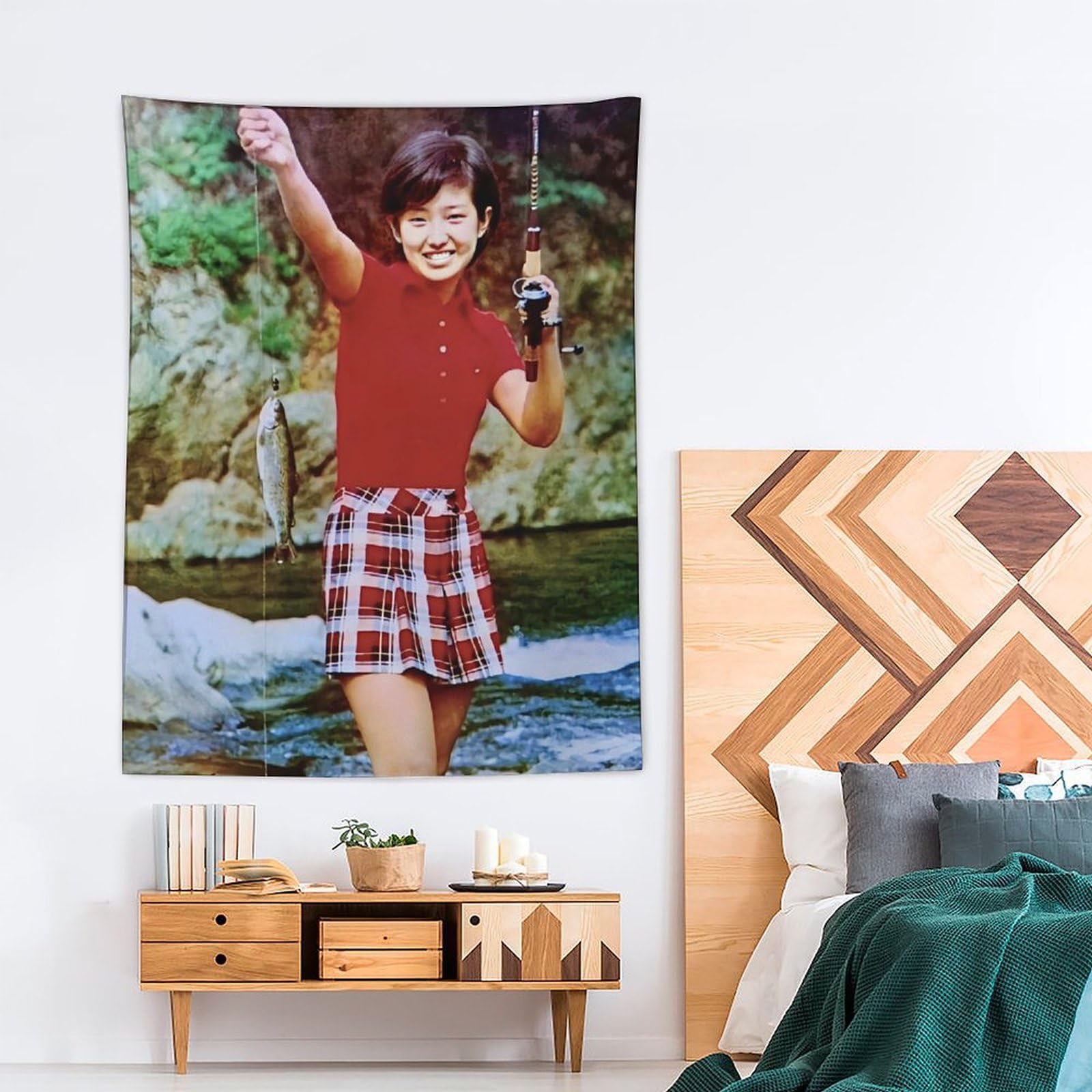 Amazon.co.jp: タペストリー 山口百恵 布ポスター インテリア