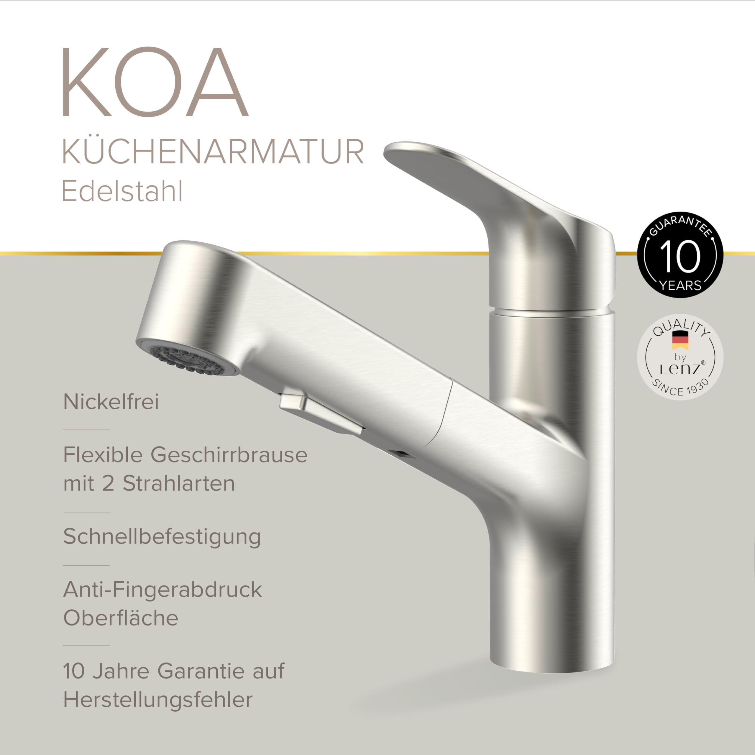 KOA/armatura kuchenna z słuchawką prysznicową