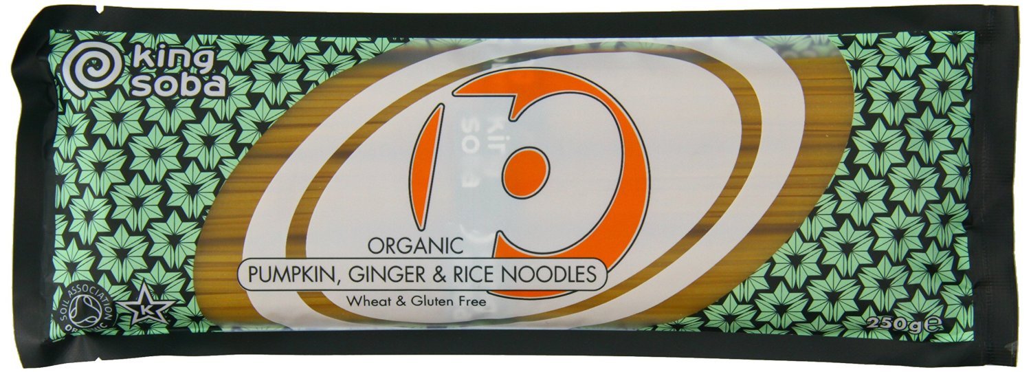 King Soba | Fideos de calabaza y jengibre de arroz | 11 x 250g (Reino Unido)