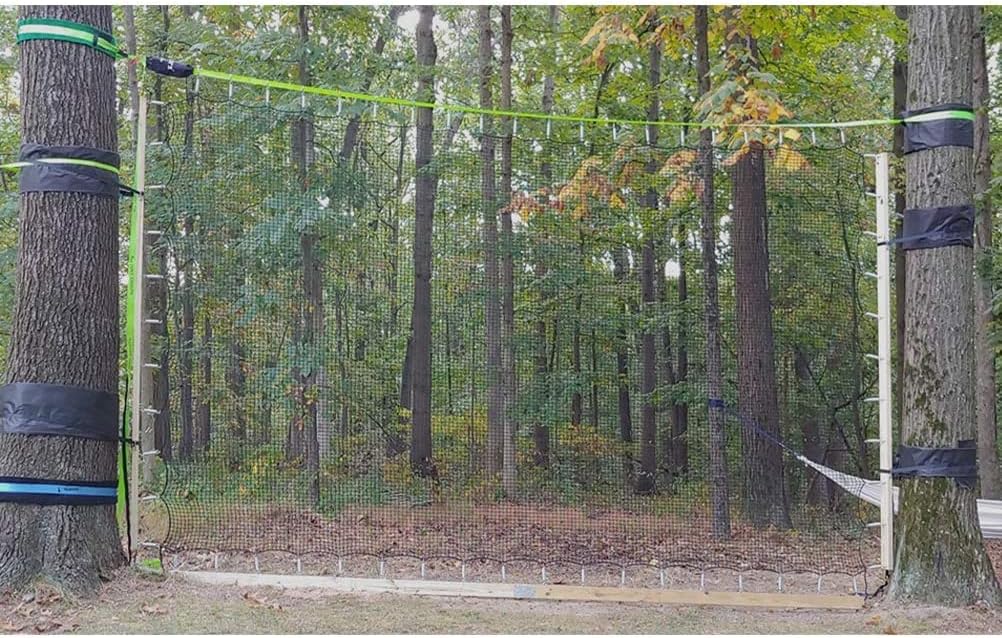 Garden Net Knotless Soccer Backstop Net, Sports Practice Barrier Net, Golf Ball Hitting Netting, Balcony Protection Safe Net (Color : 2Mx5M, Size : Black 10cm Cell)