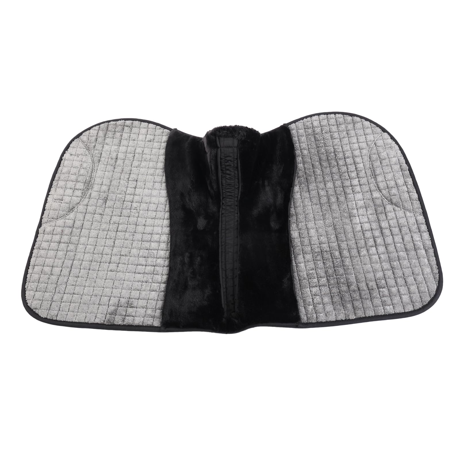 Sottosella in finta pelliccia per saltare, coperta completa, Numnah GP, quadrata, trasparente, colonna vertebrale alta, garrese modellante, equitazione, spettacolo, ammortizzante, traspirante