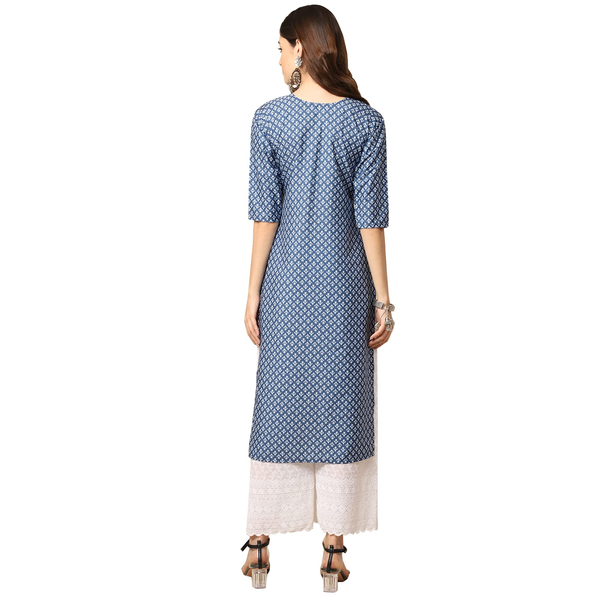 Pinkmint Women's Crepe Digital Print Straight Kurta [Pack Of 6] (Bd-343-367-337-379-328-354-Xxl)