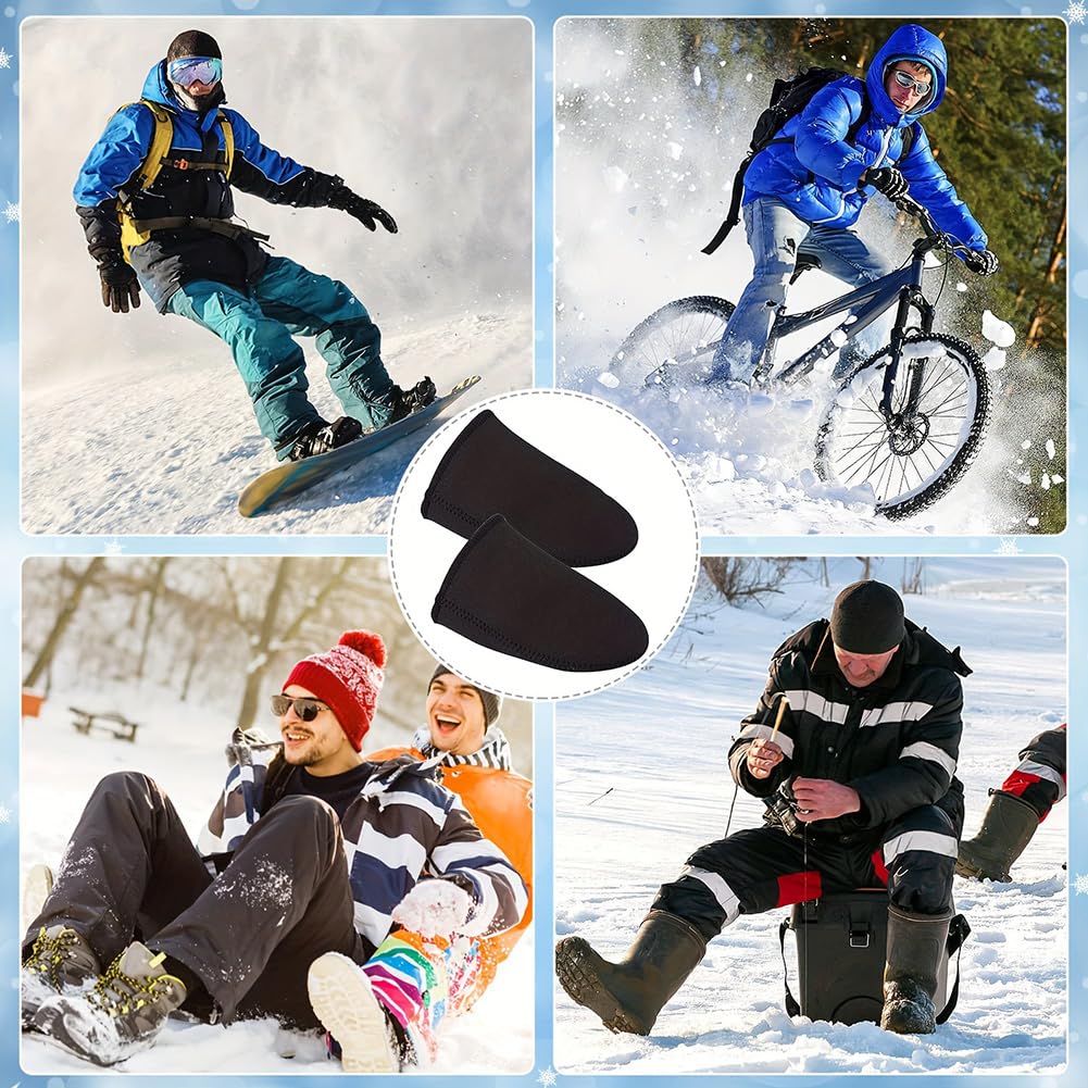 Ogrzewaczy Na Palce, Neopren Termiczny Ocieplacz Na Palce U Stóp, Neoprenowy Ocieplacz Na Palce, 2 Pary Neoprenowych Ogrzewaczy Stóp, Na Polowanie, Jazdy Na Rowerze, Wędrówek, Na Kemping