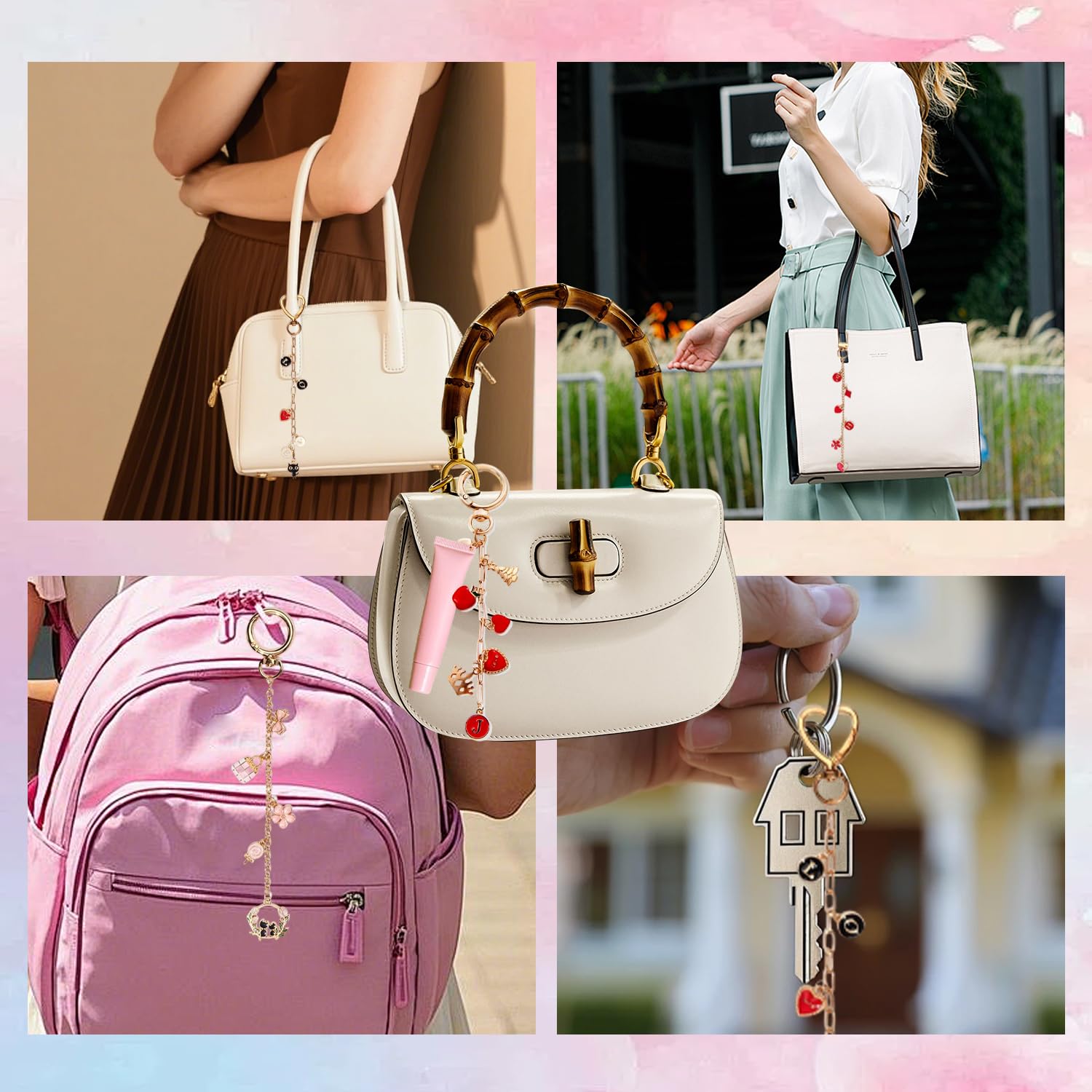 315Pcs Keychain Making Kit, Pink Unicorn Gift Box - Image 3