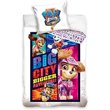 AC-Deco Big City Bedding Set Paw Patrol 140 x 200 cm Pillowcase 60 x 70 cm White